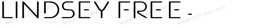Lindsey FREE字体转换